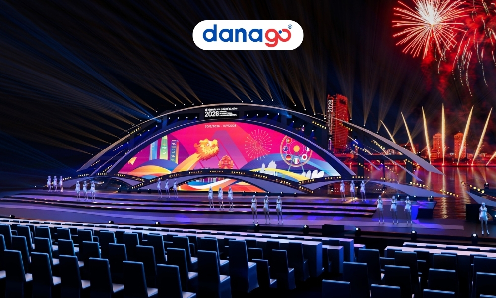 Sân khấu chính thức của lễ hội pháo hoa Đà Nẵng 2026