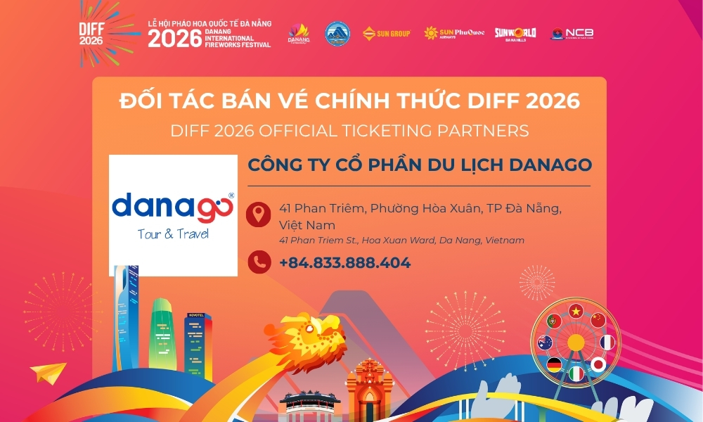 DANAGO - đối tác chiến lược phân phối vé pháo hoa Đà Nẵng 2026
