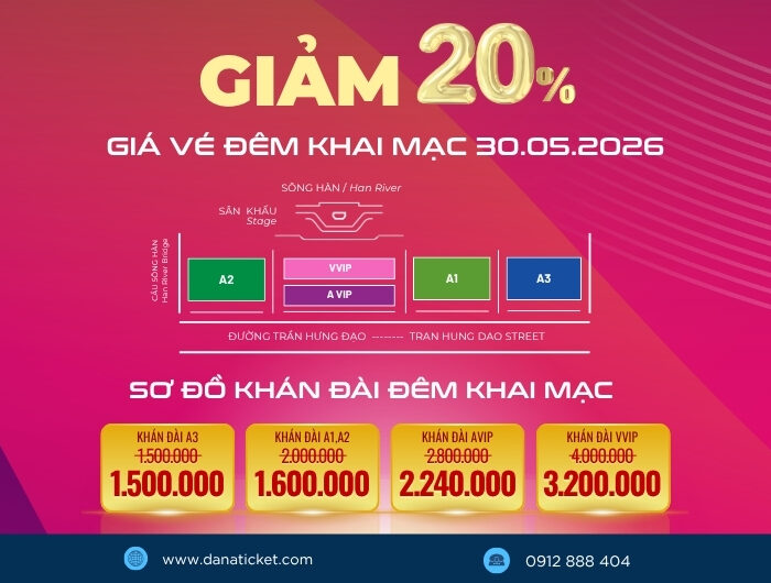 Vé pháo hoa Đà Nẵng 2026