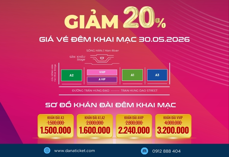 Vé pháo hoa Đà Nẵng 2026