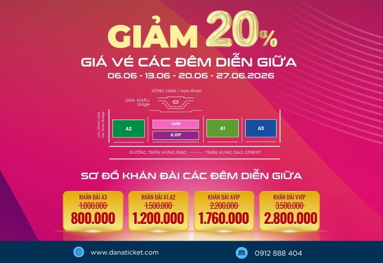 Vé pháo hoa Đà Nẵng 2026